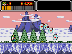 monster lair snow level on pc-engine cd